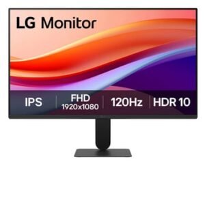 LG 23.8 (60.45 cm) IPS Full HD 120Hz monitor with virtually borderless design, sRGB 99% (Typ.), HDR 10, 1ms MBR